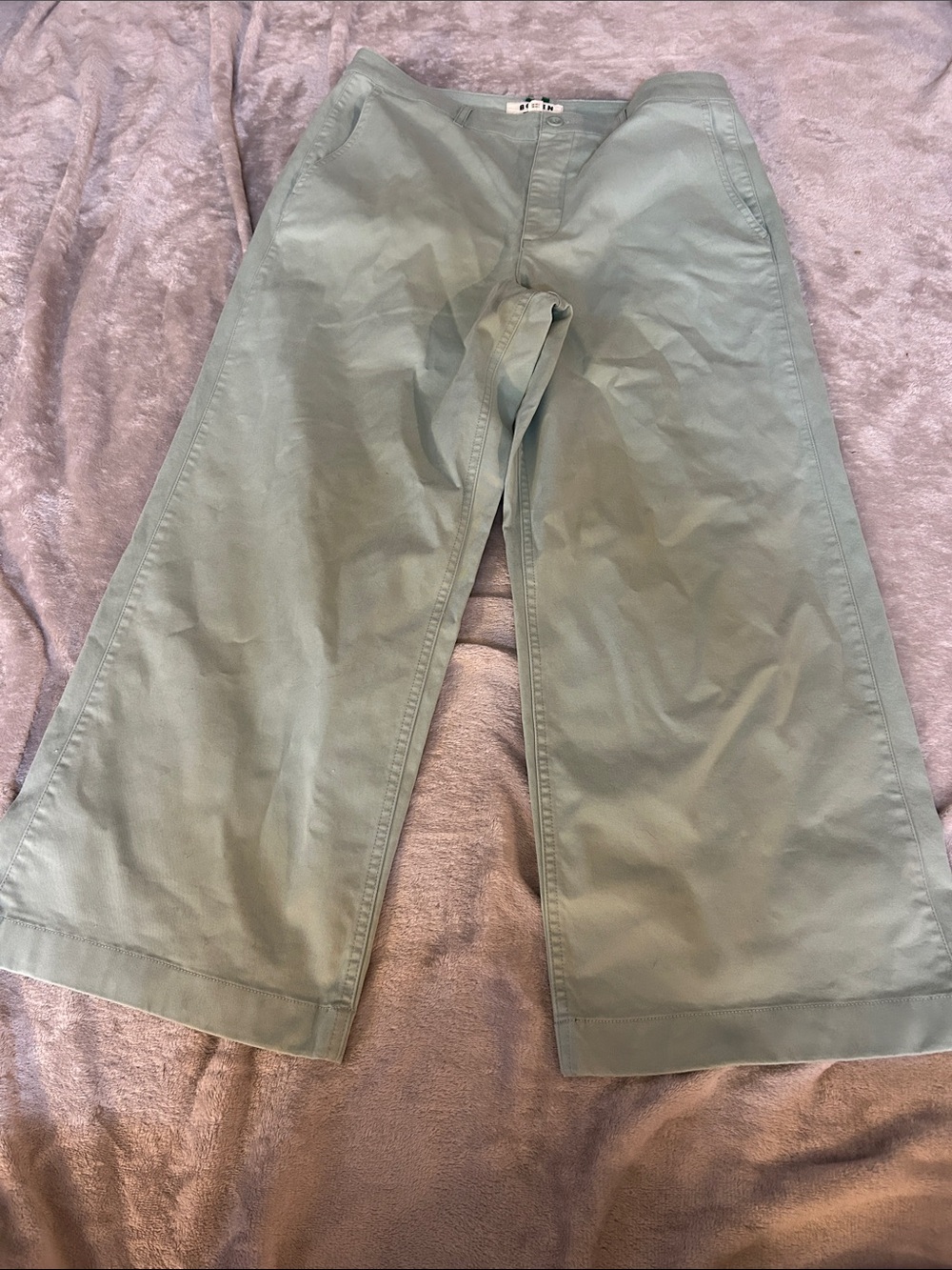 Boden wide leg crop chino pants - 10 long